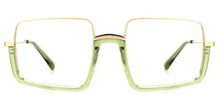 Shelton Square Green Glasses0
