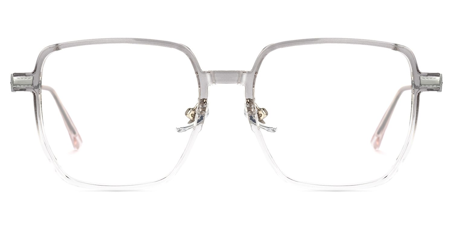 Djibril Square Gray Glasses | Zeelool Glasses0