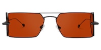 Romba Rectangle Red Sunglasses0