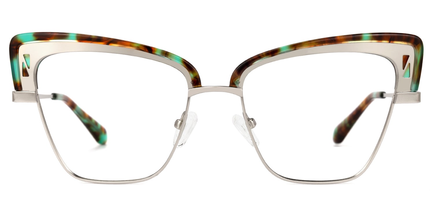 Benny Cateye Silver Glasses | Zeelool Glasses0
