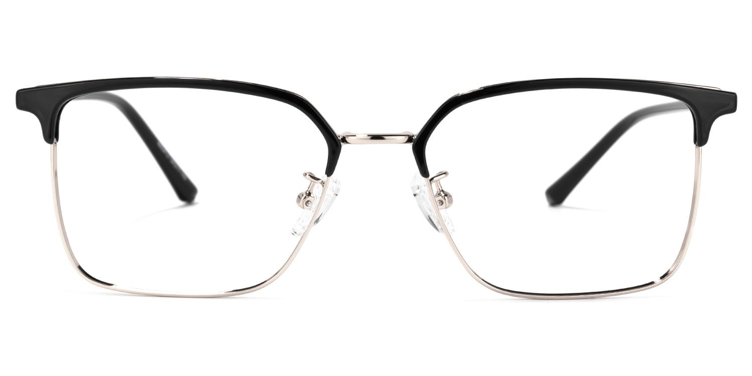 Hasan Square Black Glasses | Zeelool Glasses0