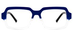 Jack Rectangle Two-Tone Glasses0