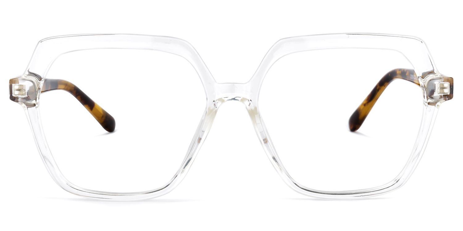 Norah Geometric Clear Glasses | Zeelool Glasses0