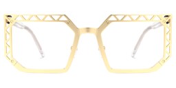 Adorno Square Gold Glasses0