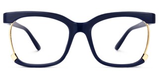 Obando Square Dark-Blue Glasses0