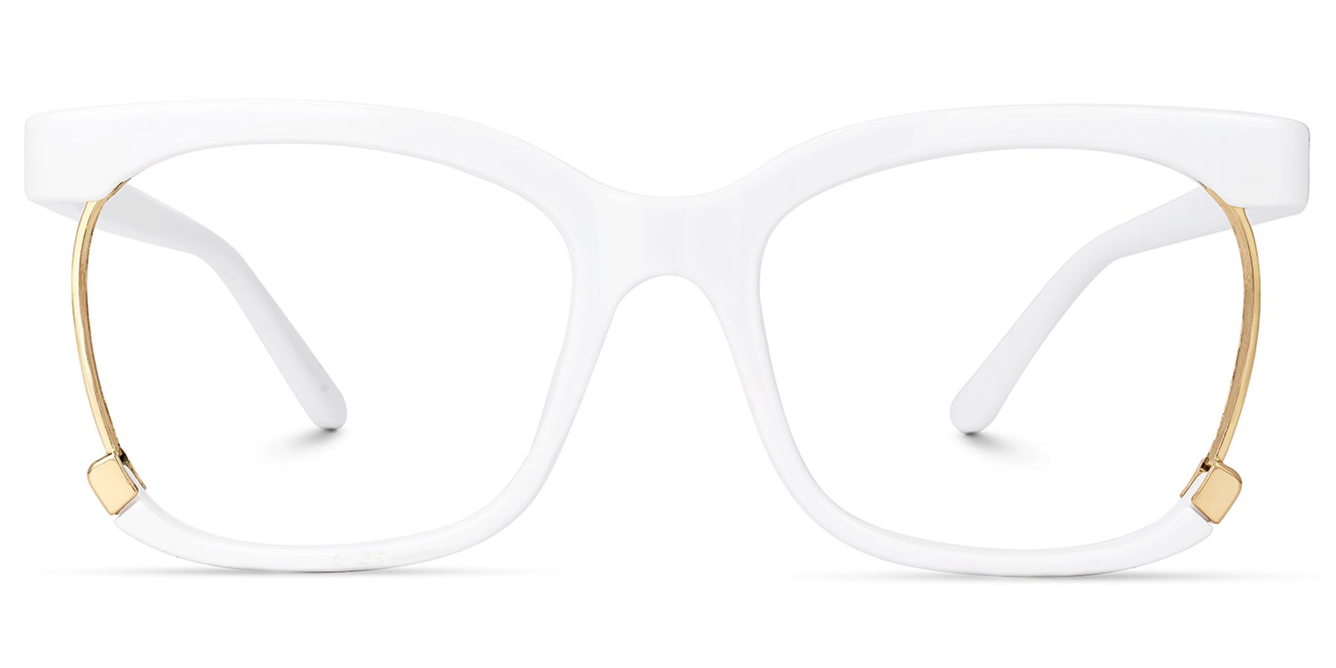 Obando Square White Glasses | Zeelool Glasses0