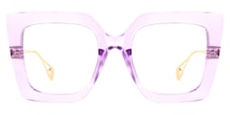 Qatar Square Light-Purple Glasses0