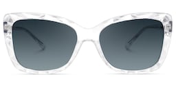 Edna Cateye Crystal Sunglasses0