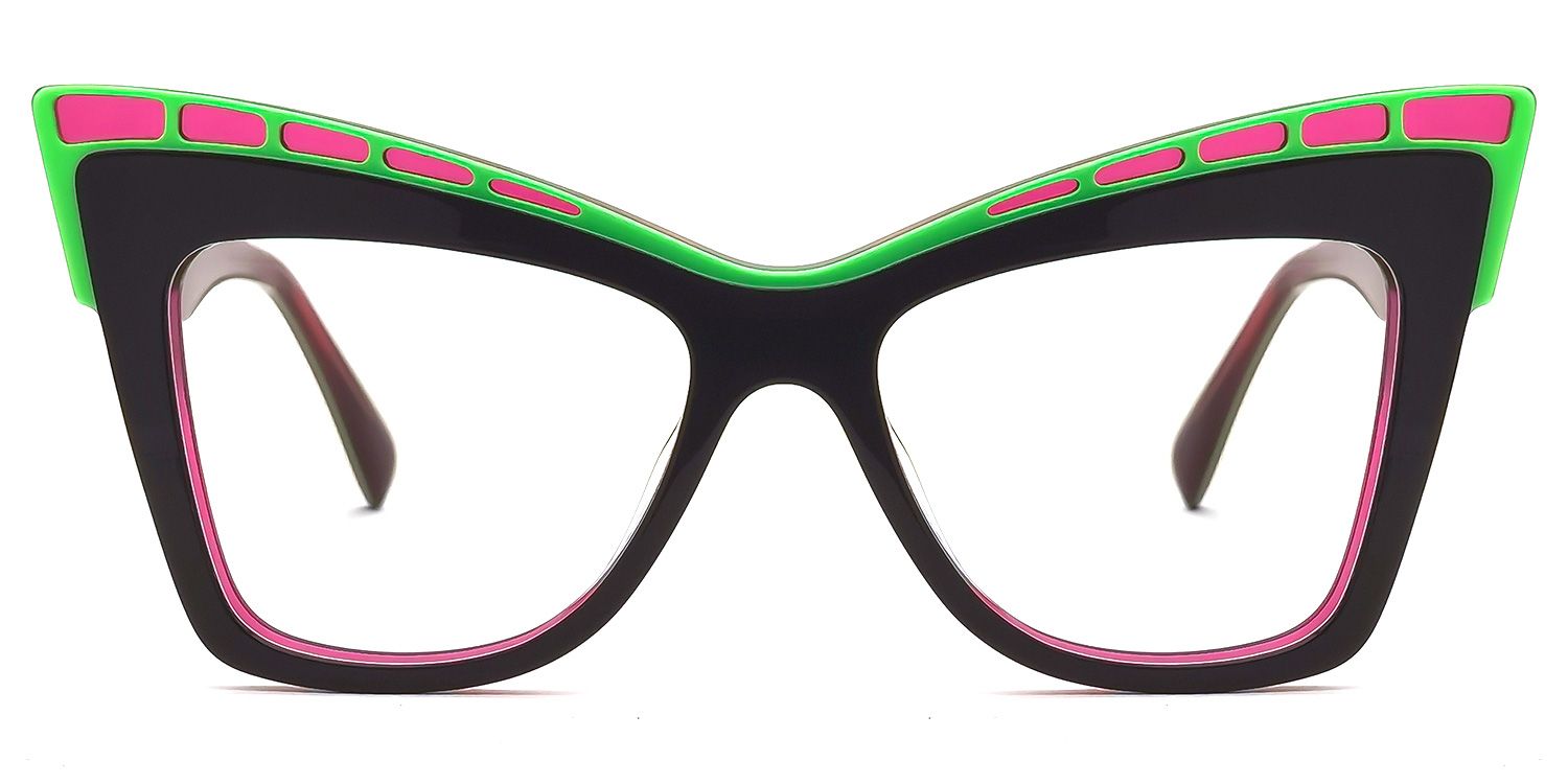 Abdoul Cateye Dark-Red Glasses | Zeelool Glasses
