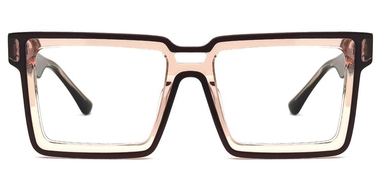 Milian Brown Square Glasses