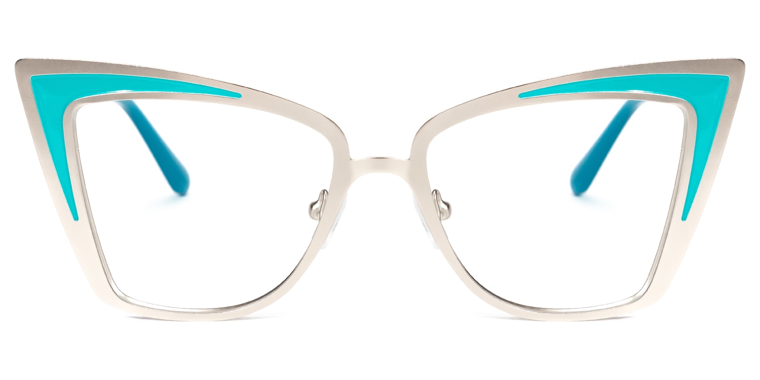 Aniki Cateye Silver Glasses | Zeelool Glasses