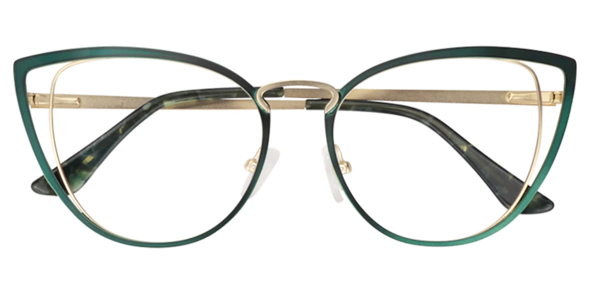 Cateye Green Glassess | Zeelool Eyeglass Frames1