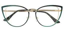 Eras Cateye Green Glasses1