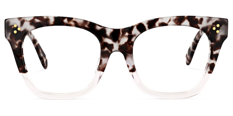 Tandy Rectangle Light-Tortoise Glasses