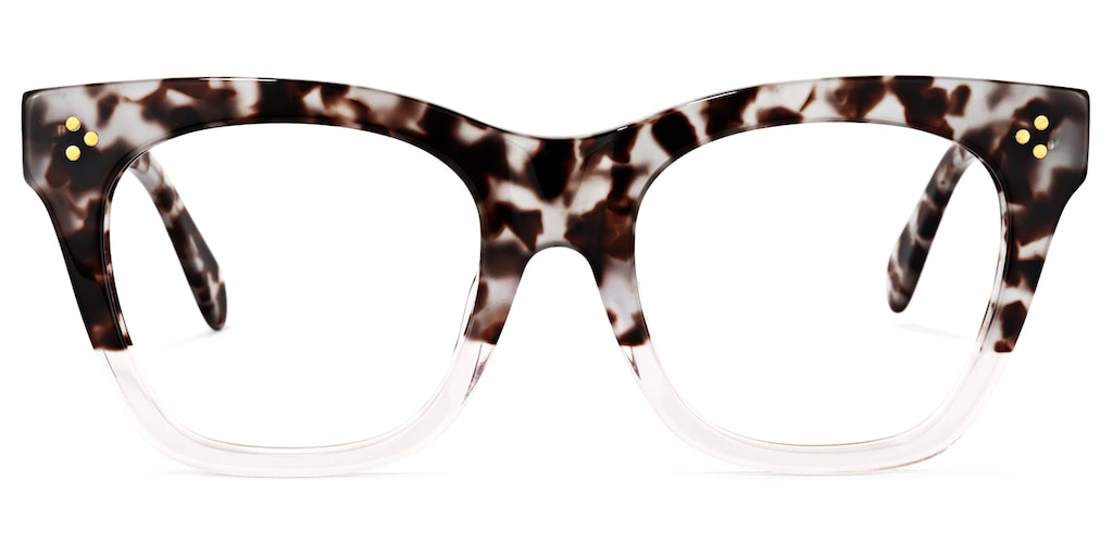 Tandy Rectangle Light-Tortoise Glasses