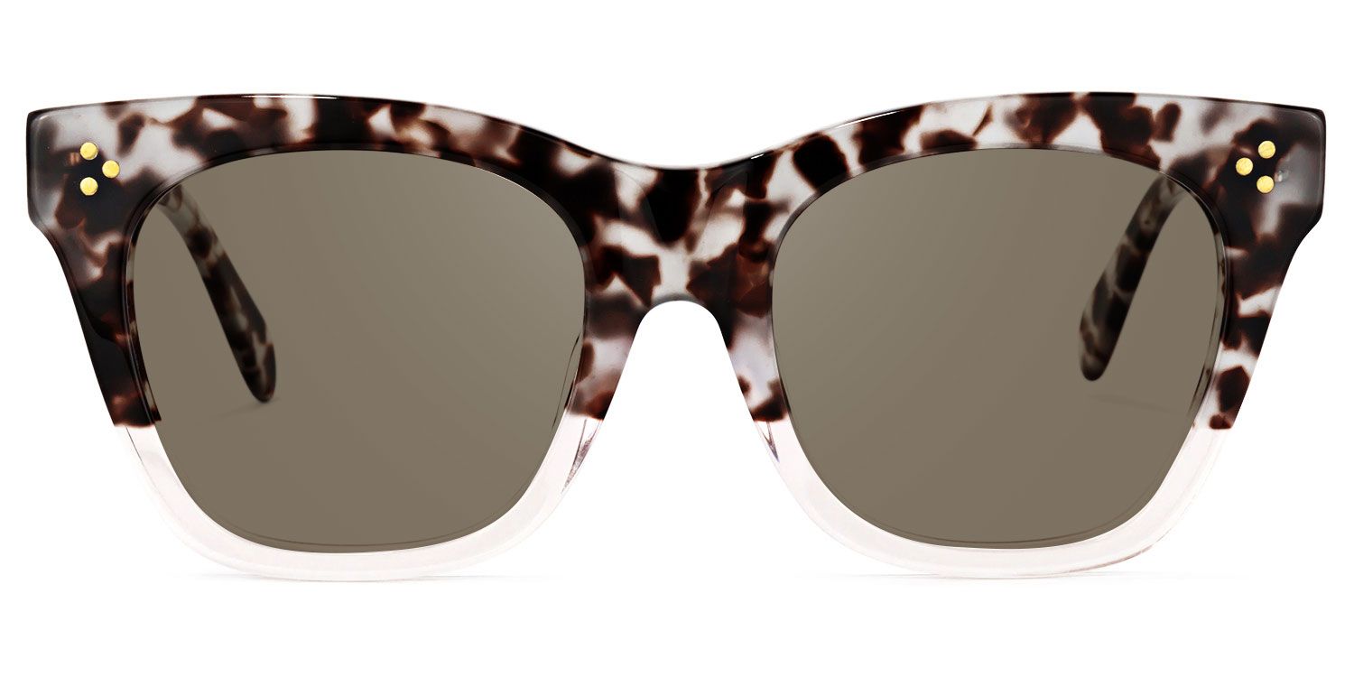 Rectangle Dark Tortoise Glasses | Zeelool Eyeglasses0