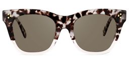 Tandy Rectangle Light-Tortoise Sunglasses0