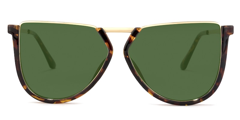 Noor Geometric Tortoise Sunglasses | Zeelool Glasses0
