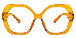 Piper Geometric Earthy-Yellow Glasses0