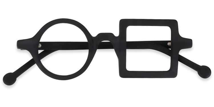 Paola Black Geometric Glasses
