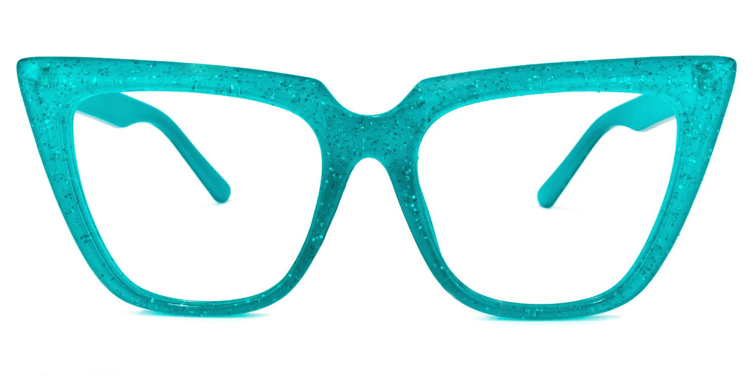 Phillip Cateye Peacock-Green Glasses | Zeelool Glasses0