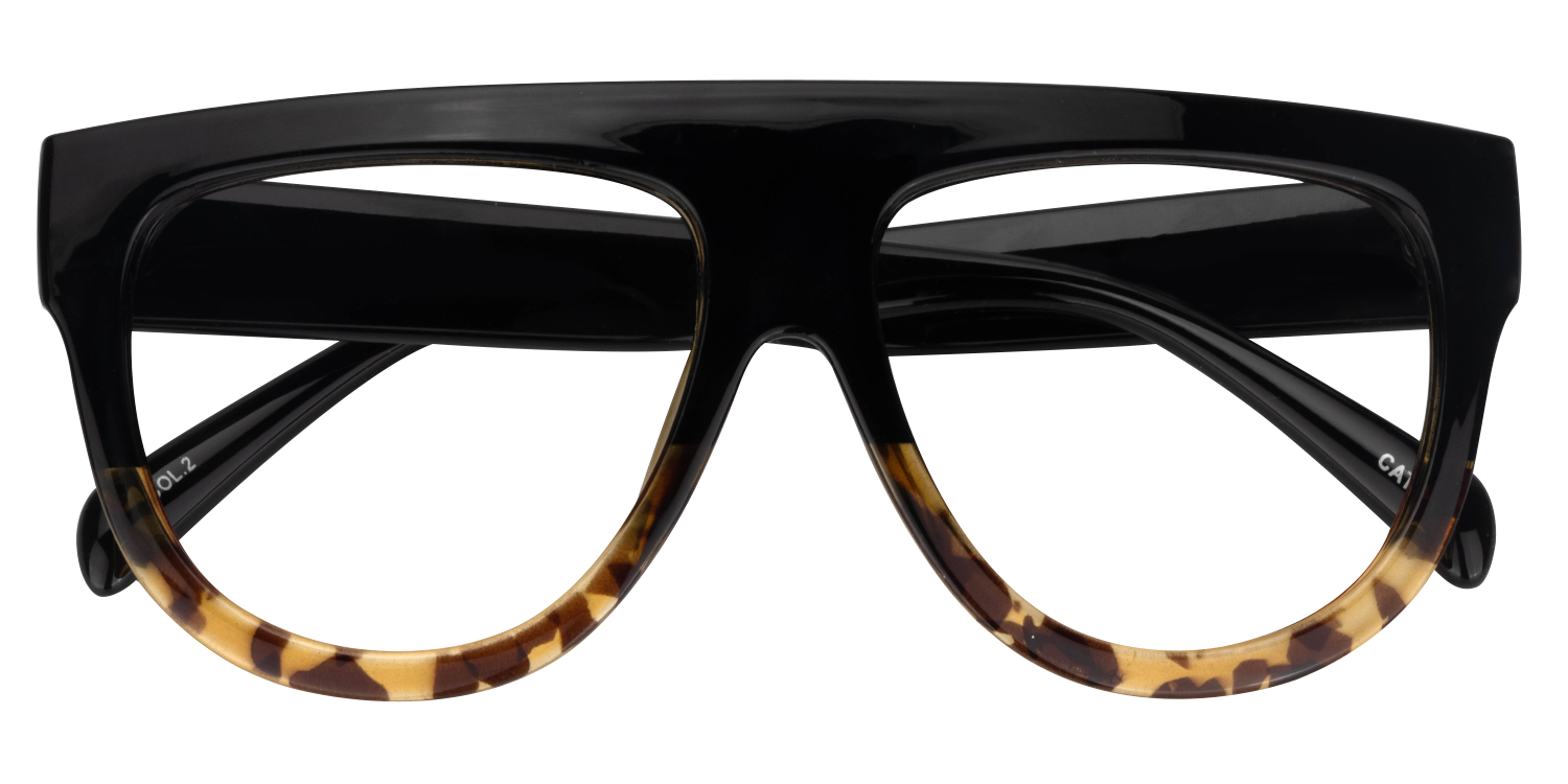 Jay Black Dark Tortoise Eyeglasses | Zeelool Optical1