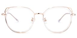 Ofelia Clear Cat eye Glasses0