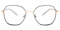 Perry Geometric Black-Gold Glasses0