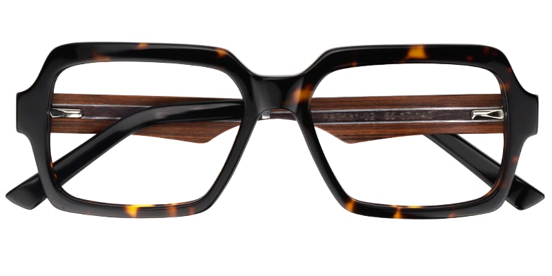 Jack Rectangle Tortoise Glasses | Zeelool Glasses1