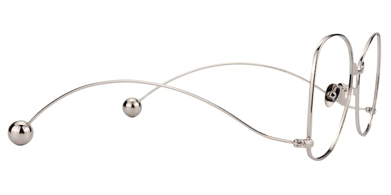 Jeremy Square Silver Glasses | Zeelool Glasses5