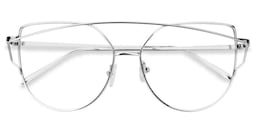 Selina Aviator Silver Glasses1