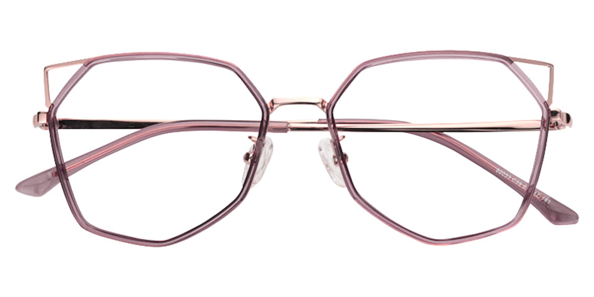 Aviva Geometric Light Purple Glasses | ZEELOOL Canada1