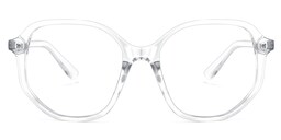 Rylee Geometric Clear Glasses0