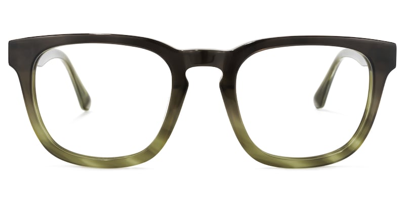 Reese Square Dark-Green Glasses | Zeelool Glasses0