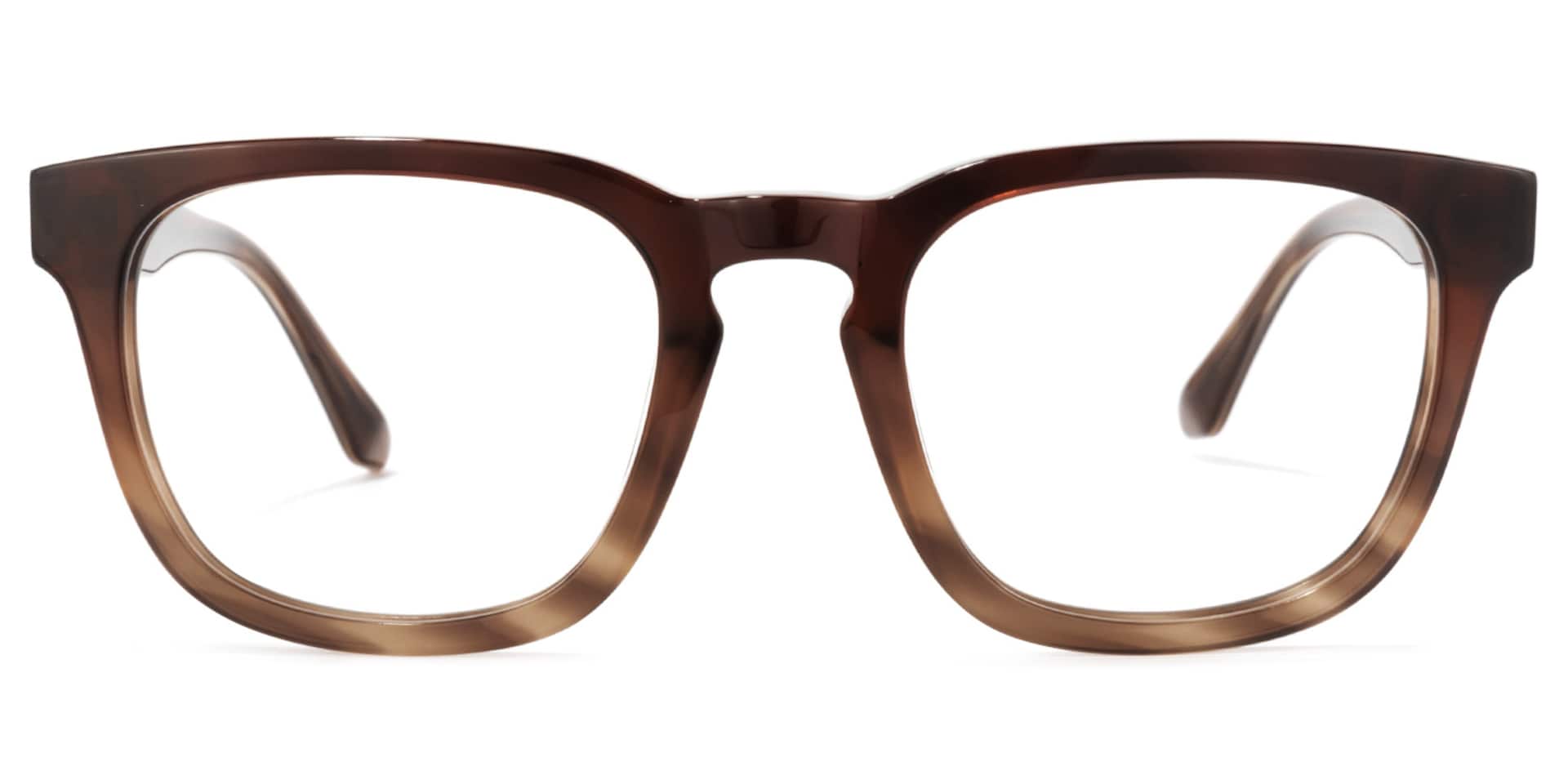 Reese Square Brown Glasses | Zeelool Glasses0