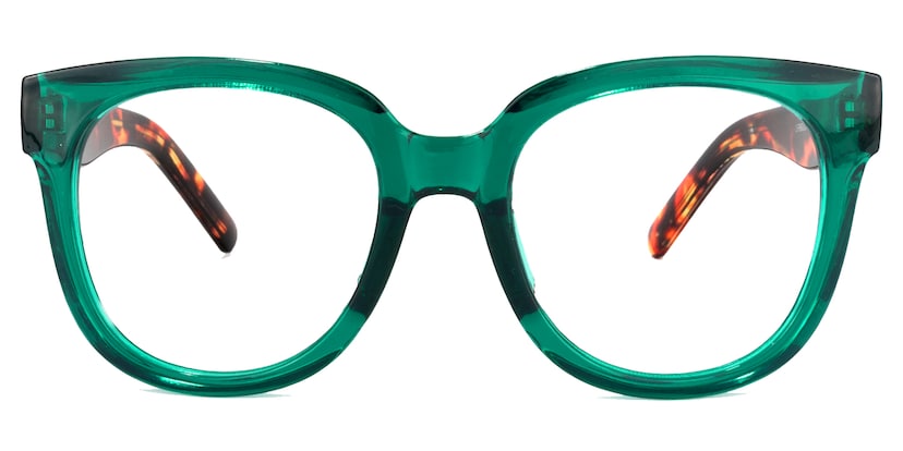 Harrell Square Dark-Green Glasses