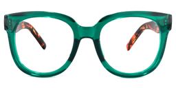 Harrell Square Dark-Green Glasses0