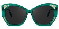 Routh Geometric Green Sunglasses0