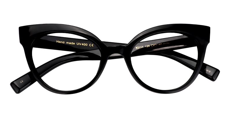 Cateye Black Glasses | Zeelool Optical1
