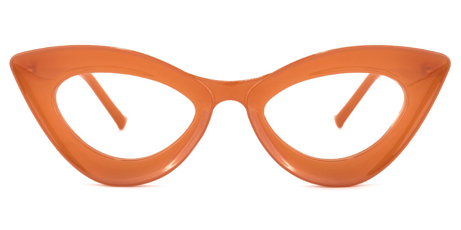 Quennell Cateye Burnt Orange Glasses | Zeelool Glasses0
