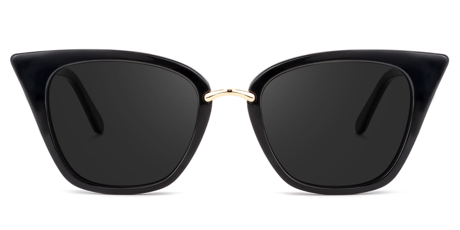 Tallulah Cat Eye Black Sunglasses