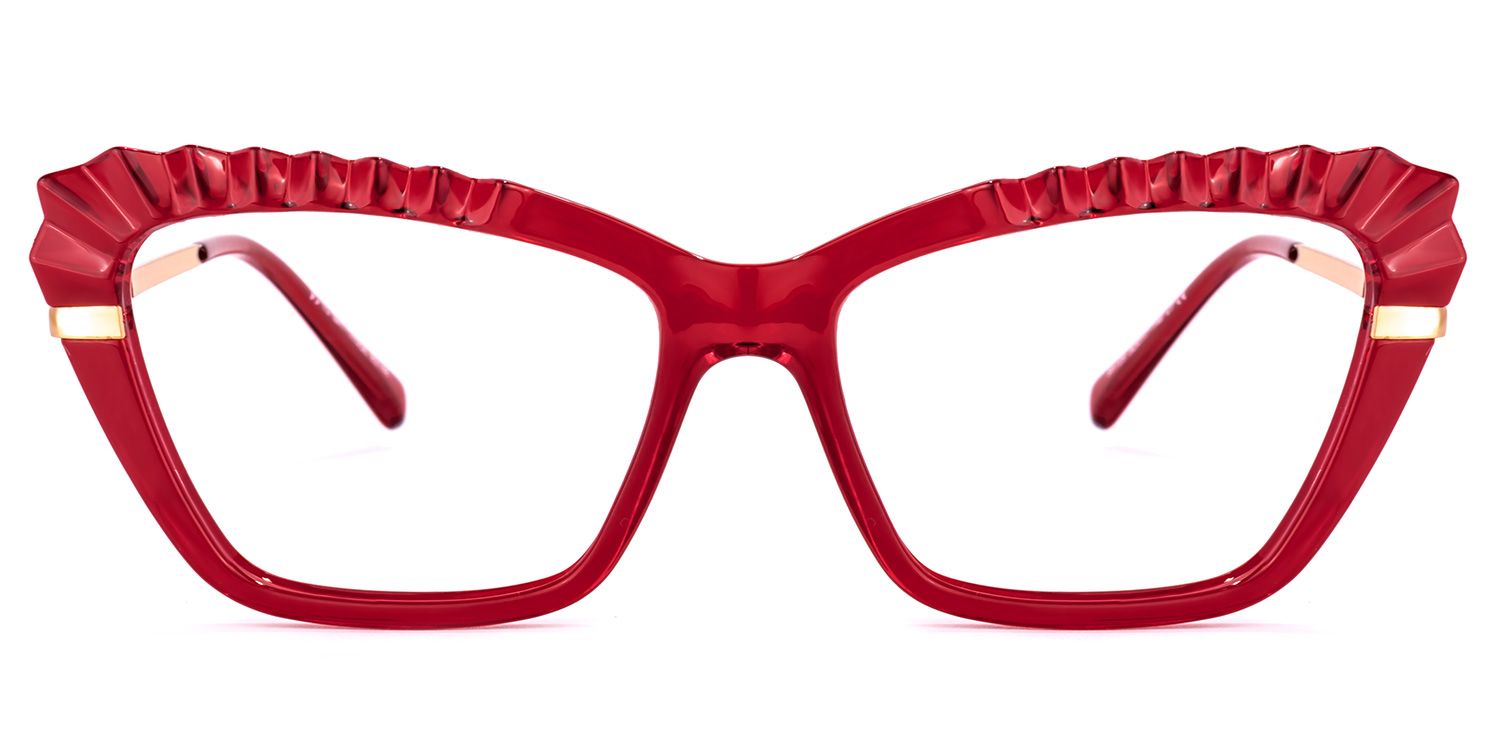 Sophie Cateye Red Glasses | Zeelool Glasses0
