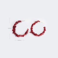 Stylish Turquoise Red Earrings2