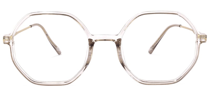 Tanner Geometric Champagne Glasses | Zeelool Glasses0