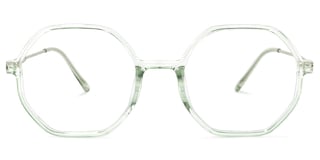 Tanner Geometric Light-Green Glasses0