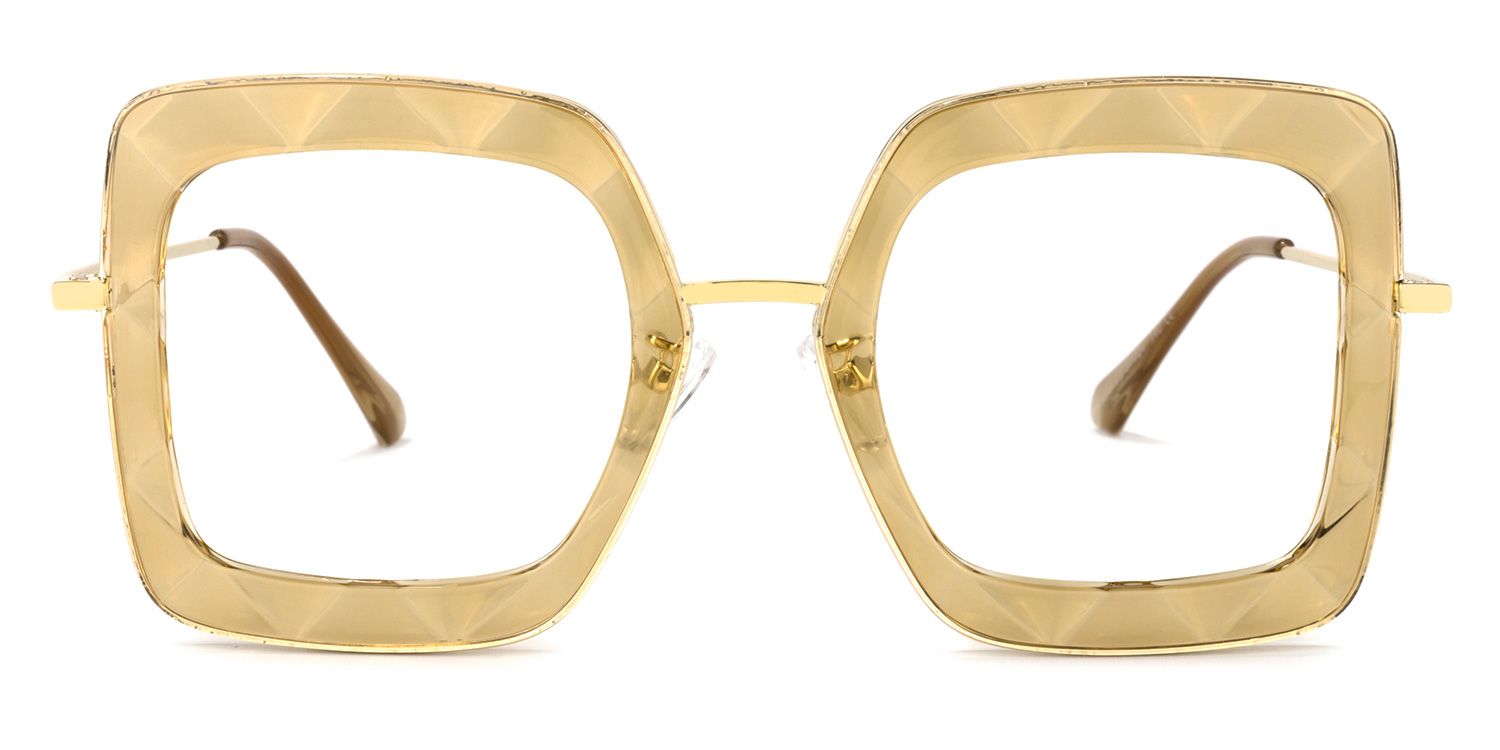 Tucker Square Yellow Glasses | Zeelool Glasses0