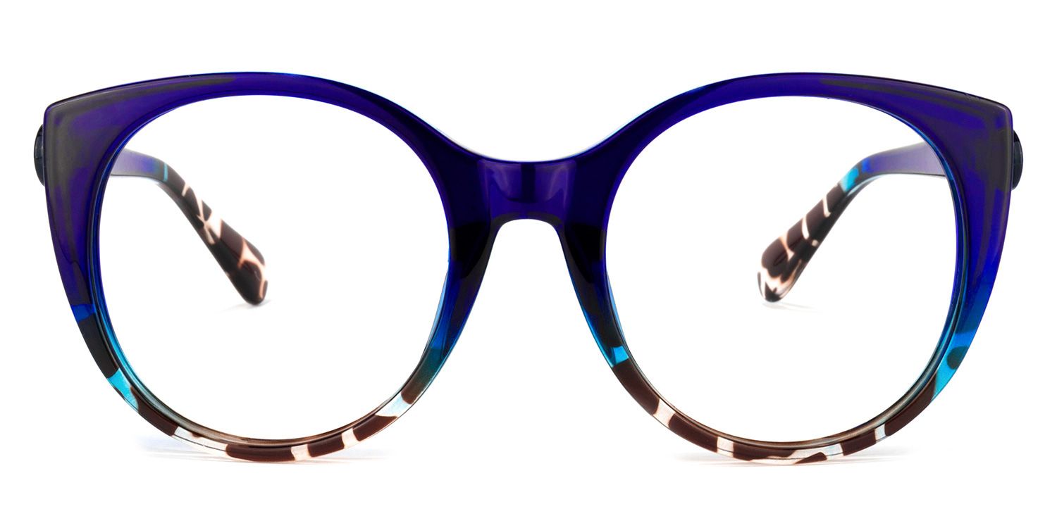 Migdalia Cateye Dark-Blue Glasses | Zeelool Glasses0
