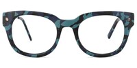 Tatum Round Blue-Camouflage Glasses	 0