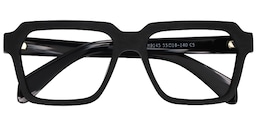 Richard Rectangle Black Glasses1