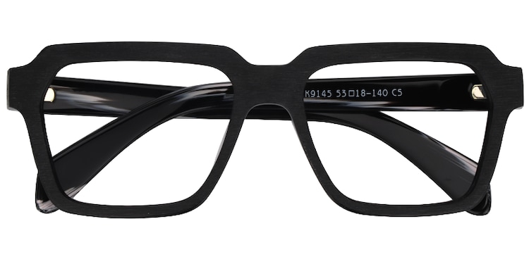 Richard Rectangle Black Glasses